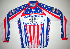 America by Bicycle Team Long Sleeve Jersey 2008/2009